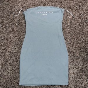 Strapless C’est La Vie Paris Body con dress